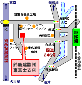 東富士支店地図